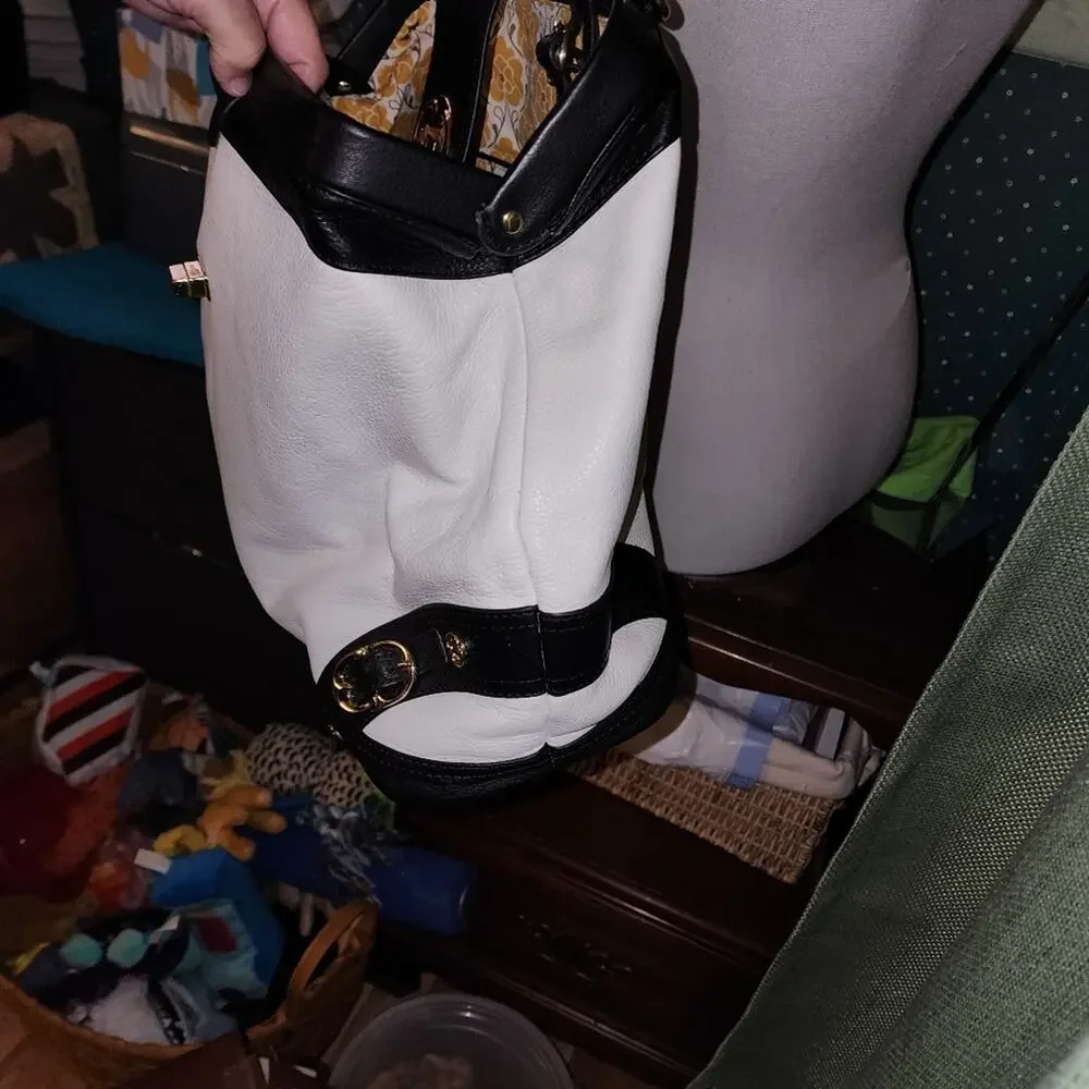 EMMA FOX EUC LRG FRAMED SATCHEL BAG